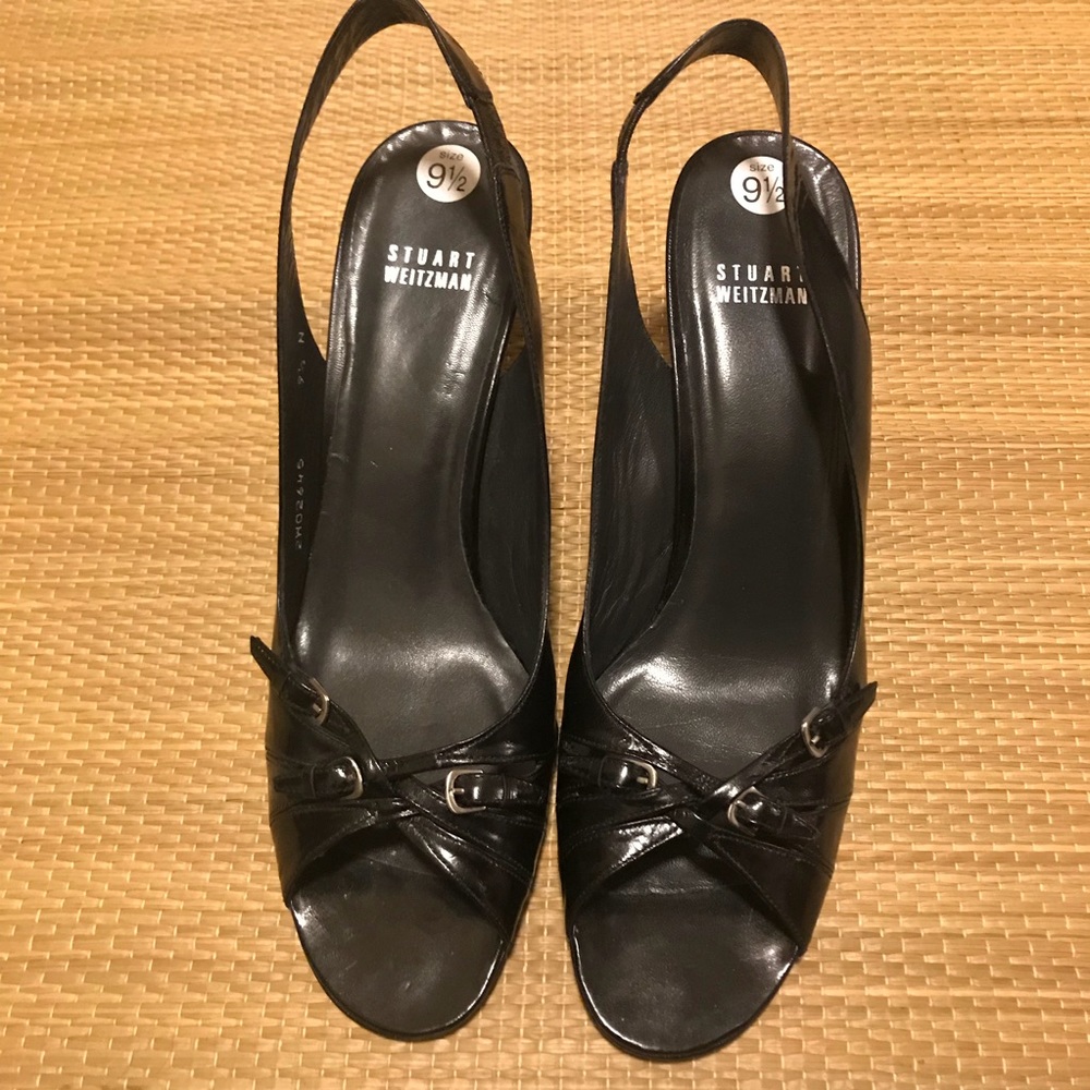 Stuart Weitzman black shoes size 9 1/2 narrow